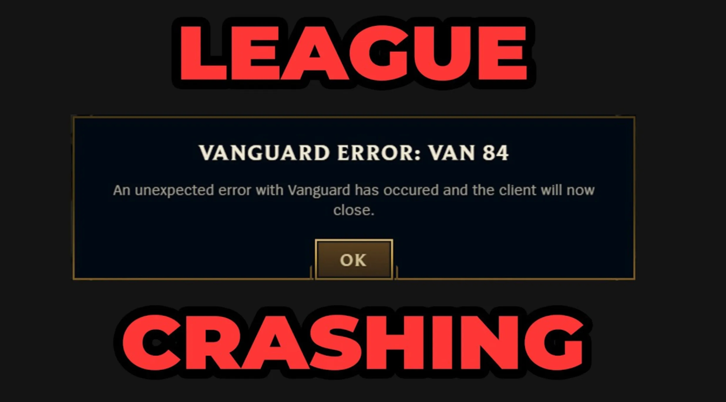 Error VAN 84 lol
